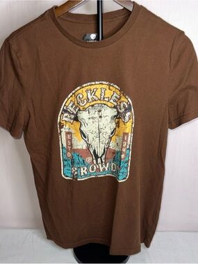 Reckless Rowdy Brown Short Sleeve Graphic Tee